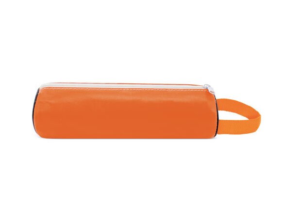 Estuche para lápices con asa naranja