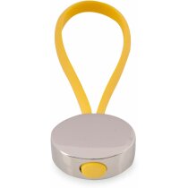 Llavero ovalado de colores amarillo Llavero ovalado de colores amarillo