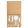 Set 4 cuchillos queso Gourmet acero inoxidable para corte detalle 2