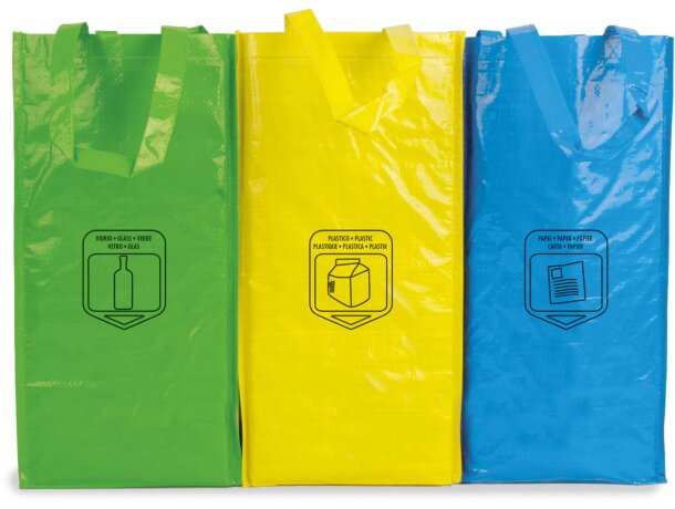 Bolsa triple eco non woven laminada Recicla barata