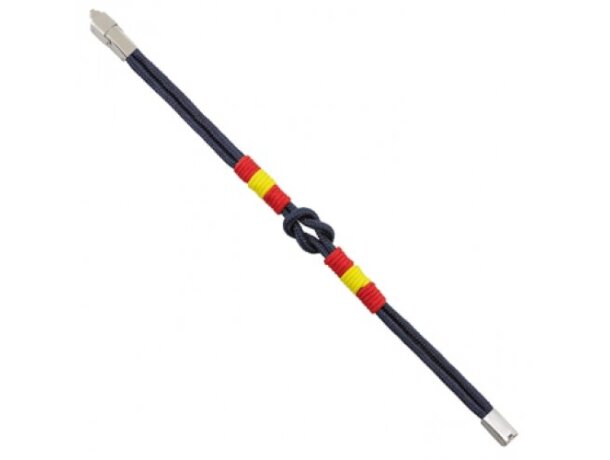 Pulsera bandera España ajustable con cierre acero New Barlovento detalle 1