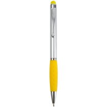 Bolígrafo puntero de plástico y cuerpo en plata amarillo