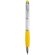 Bolígrafo puntero de plástico y cuerpo en plata amarillo