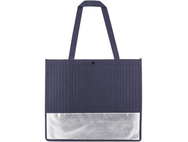 Bolsa lafayette blanco-plata azul marino/plata