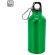 Bidón Cool aluminio 420 ml con mosquetón grabada en láser Verde