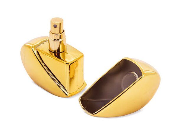 Perfumador de aluminio corazón oro