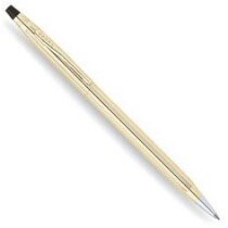 Bolígrafo elegante en oro de 10 quilates de la marca Cross Bolígrafo elegante en oro de 10 quilates de la marca Cross
