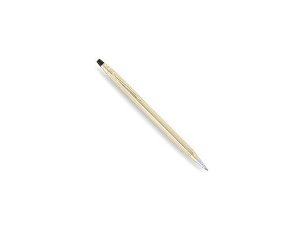 Bolígrafo elegante en oro de 10 quilates de la marca Cross personalizado Bolígrafo elegante en oro de 10 quilates de la marca Cross personalizado