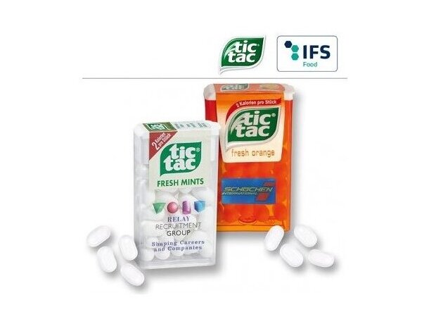 Cajita caramelos Tic Tac personalizada