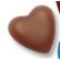 Chocolate con leche forma de corazón personalizada