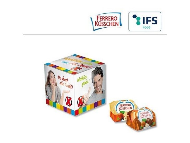 Mini cubo con Ferrero Kusschen personalizado