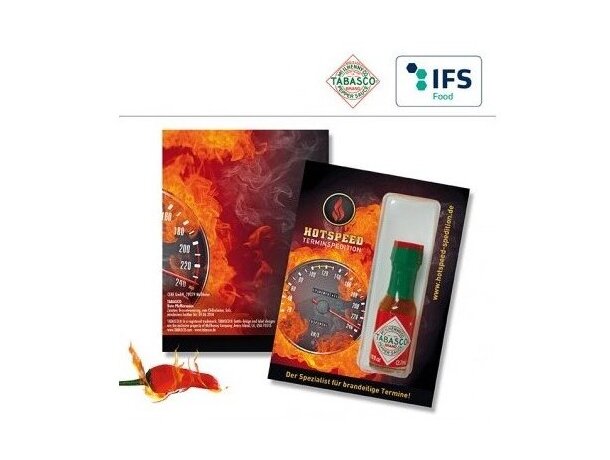 Kit mini de tabasco personalizado