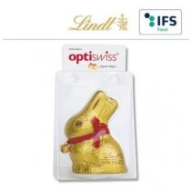 conejo de chocolate marca Lindt personalizado