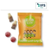 Bolsa con gominolas de fruta ácida Bolsa con gominolas de fruta ácida