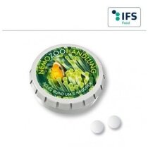 Lata click clack pastillas menta personalizada Lata click clack pastillas menta personalizada