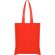 Bolsa tejido no tejido polipropileno sin fuelle 80 g/m2 Rojo