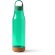 Bidón Basti transparente de RPET con base de corcho 720ml Verde helecho