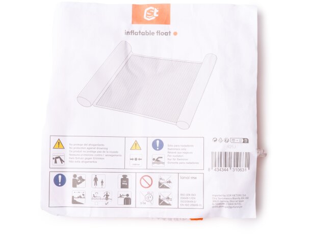 Colchoneta inflable Lanai con malla central transpirable Blanco detalle 2