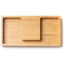 Organizador bambú Luke con cargador inalámbrico