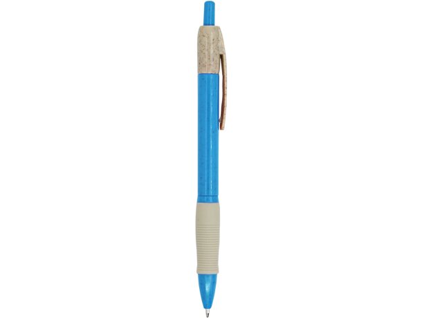 Bolígrafo con nombre plástico con pulsador de trigo tinta azul Royal claro detalle 9