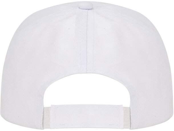 Gorras béisbol con cierre ajustable velcro de algodón 170 g/m2 Uranus Blanco detalle 1