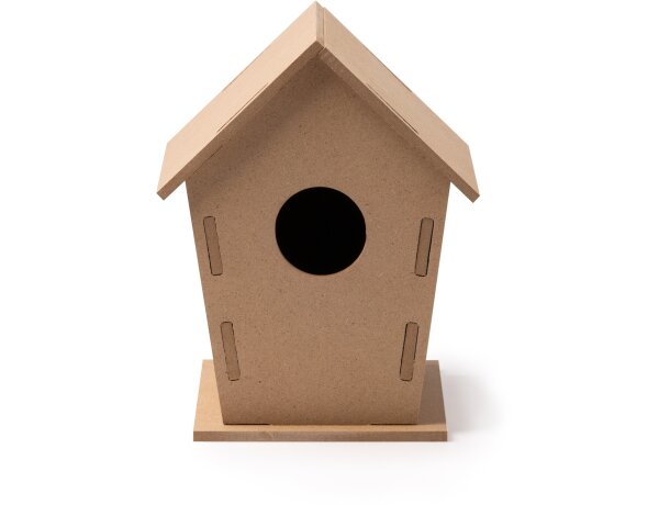 Casa pájaros Manik natural en MDF Crudo detalle 4