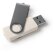 Memoria USB VENAK 16 GB fibra de trigo con clip giratorio Crudo detalle 2