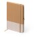 Libreta con banda elastica corporativa con tapa rígida y marcapágina unisex paja natural Bert Crudo detalle 4