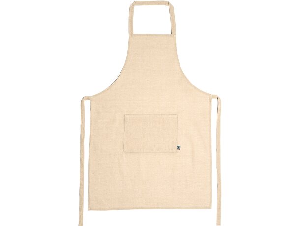 Delantal Taber sublimado algodón Fairtrade para empresa 60x90cm Crudo detalle 5