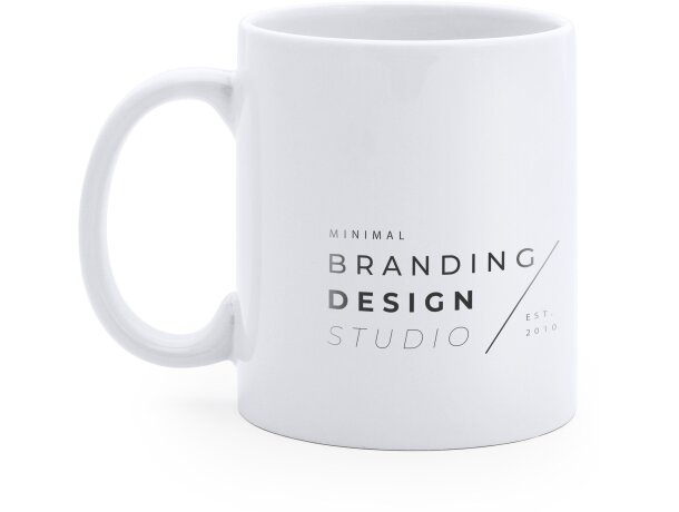 Tazas personalizadas cerámica para 370ml Yuca Blanco detalle 2