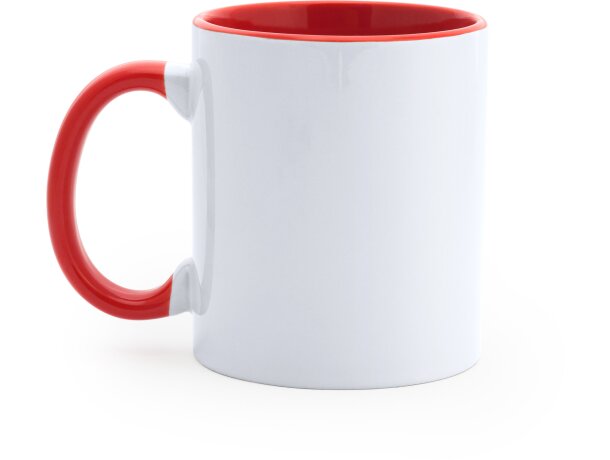 Taza sublimacion MANGO Blanco/rojo detalle 27