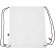 Mochila de cordones rPET Larus Blanco detalle 5