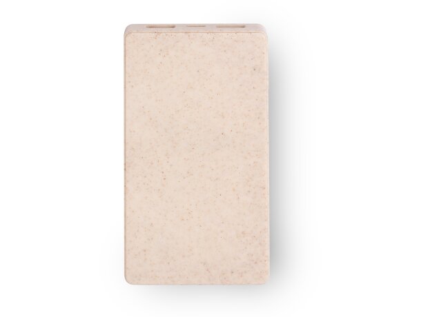 Powerbank 10000 mah de plástico reciclado Brukin Crudo detalle 2