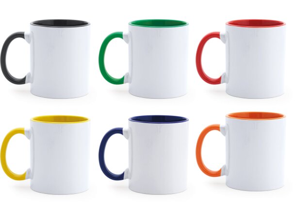 Taza sublimacion MANGO Blanco/negro detalle 2