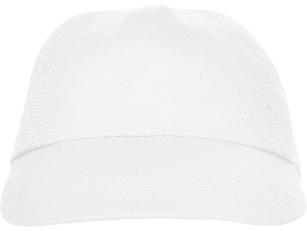 Gorra básica con logo a personalizar Blanco detalle 4