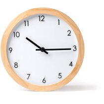 Reloj pared bambú natural Karpe personalizable