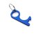 Llaveros originales pulsador de aluminio Ross Negro detalle 4