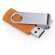Memoria USB Marvin 16 GB con chip original y clip giratorio Naranja detalle 15