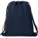 Mochila saco Zorzal poliéster 600D bolsillo cremallera cordones Marino detalle 19