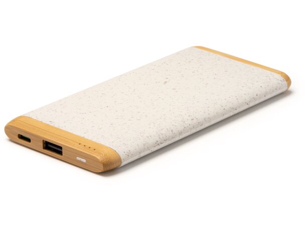 Powerbank para publicidad 5000 mah de plástico reciclado Kasim Crudo detalle 4