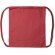 Mochila saco cordones en color 100% algodón orgánico 140 g/m2 Rojo crisantemo