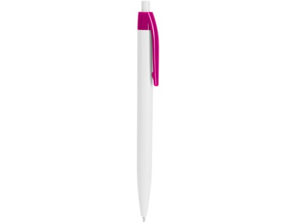 Bolígrafo con nombre con pulsador unisex plástico tinta azul Fucsia detalle 17