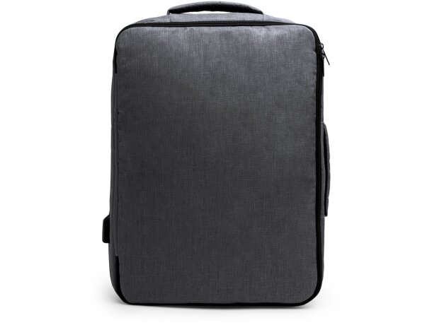 Mochila para portátil de 13 unisex con puerto usb de rPET Volpex Gris detalle 5