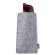 Funda gafas Yoman en fieltro reciclado sostenible Gris detalle 2