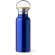 Botella de acero con tapa de bambu y asa metalica plegable 500ml Tiset Royal