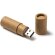 Memoria USB Viken 16GB cartón reciclado diseño cilíndrico eco Crudo detalle 3