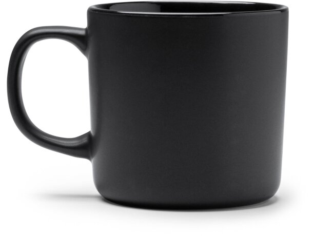 Taza cerámica Molis 300ml acabado mate Negro detalle 4