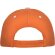 Gorras béisbol cierre velcro de algodón 260 g/m2 Panel Naranja detalle 34