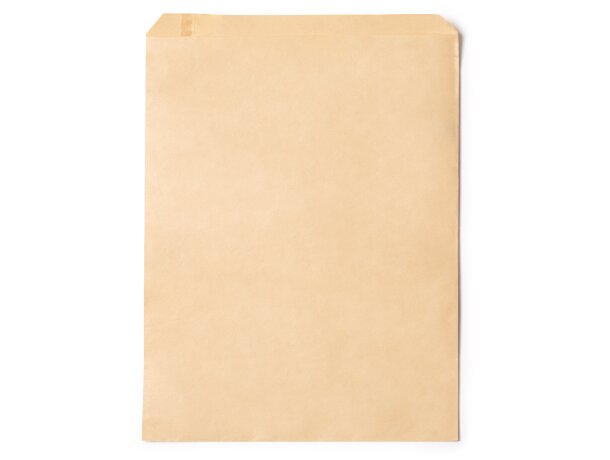 Bolsa papel kraft Uroa natural con solapa adhesiva sostenible Crudo detalle 4