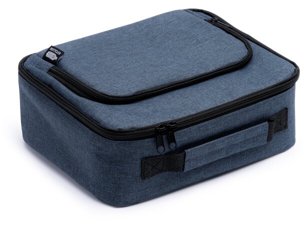 Bolsa térmica con bolsillo exterior y asa de transporte rPET Sotek Denim vigore detalle 4